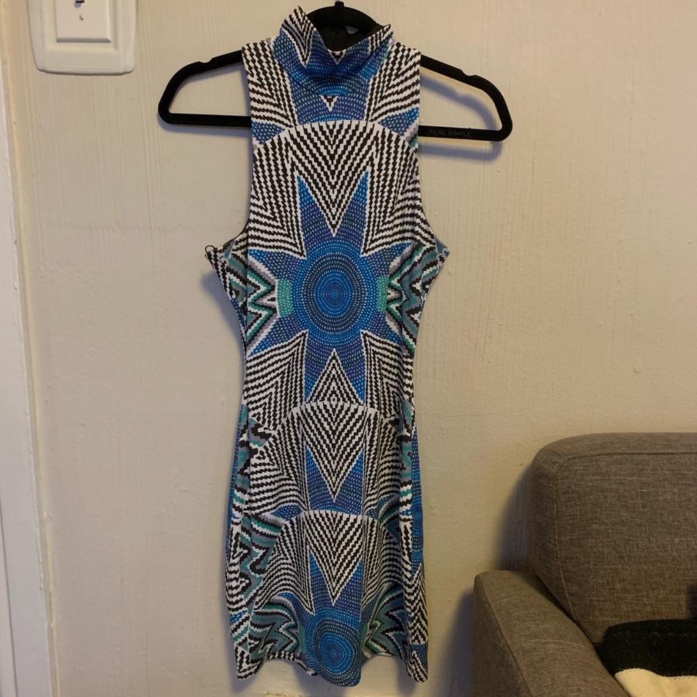 Mara Hoffman Star Basket Ponte mock neck dress!